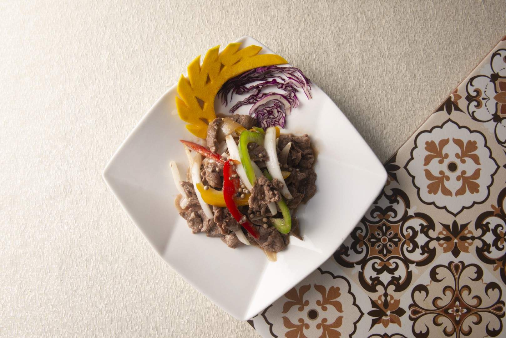 New Zealand beef with black pepper