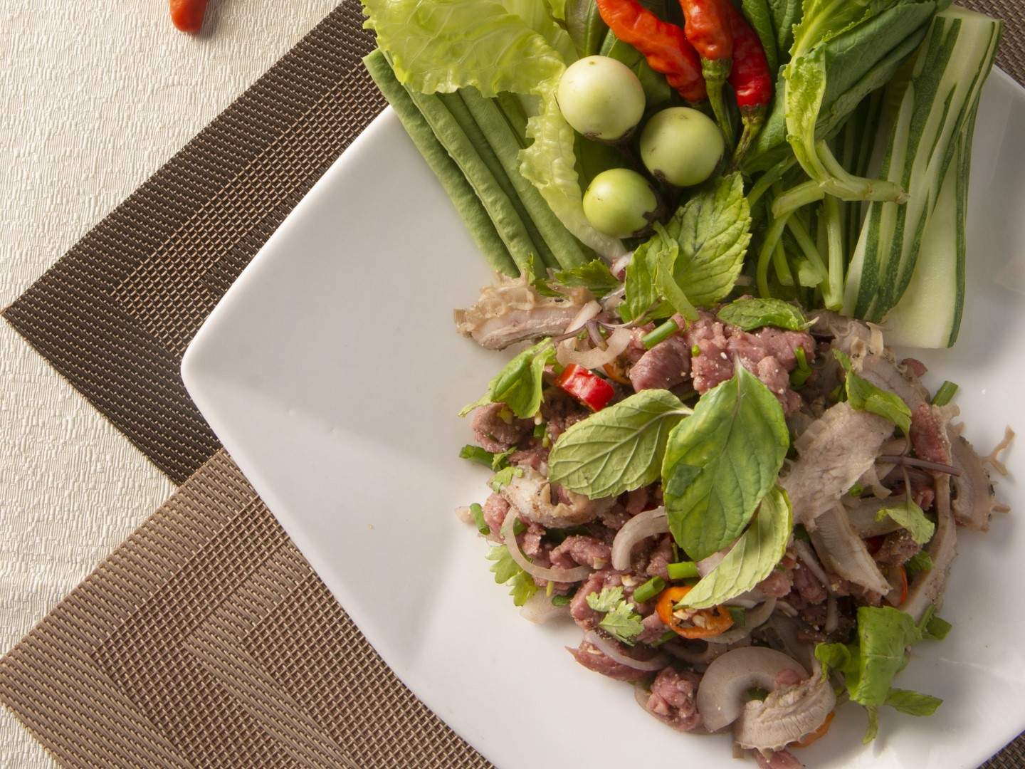 New Zealand beef larb